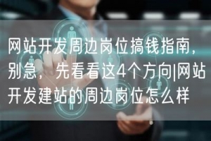 网站开发周边岗位搞钱指南，别急，先看看这4个方向|网站开发建站的周边岗位怎么样