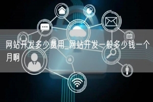 网站开发多少费用_网站开发一般多少钱一个月啊