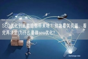 SEO优化到底能给你带来啥？别急着关页面，看完再决定|为什么要做seo优化?