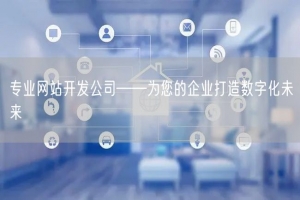 专业网站开发公司——为您的企业打造数字化未来